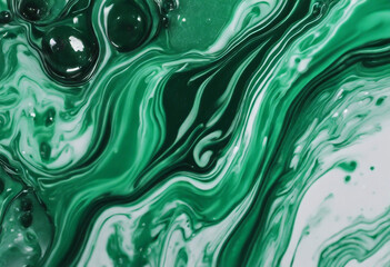 Fluid Art Liquid Velvet Jade green abstract drips and wave Marble effect background or texture