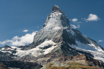 Matterhorn Ostwand, Zermatt, Wallis, Schweiz - obrazy, fototapety, plakaty