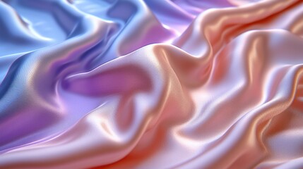 a close up view of a pink and blue silk material that is very soft and soft, with a very soft feel to it's surface.