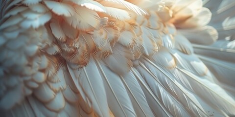 Detailed view of the intricate patterns and colors of a bird's feathers. Perfect for nature enthusiasts and bird lovers.