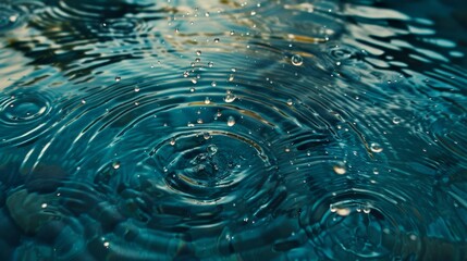 river water drops close up shot