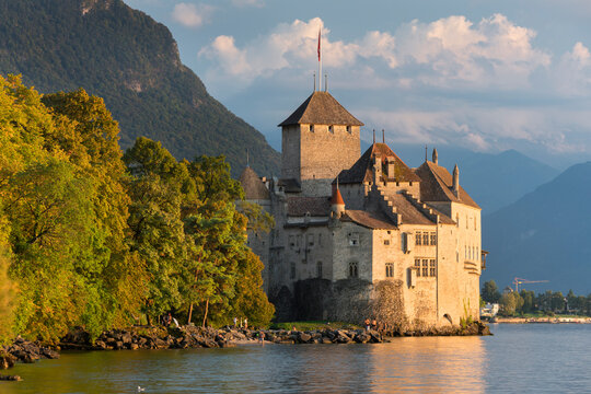 Schloss Chillon, Veytaux, Montreux, Genfer See, Waadt, Schweiz