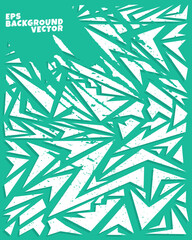 Fototapeta premium Abstract background pattern design in white and turquoise color. Sport vector illustration. Suitable for jersey, logo, card, poster and banner backgrounds. 