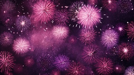Background of fireworks in Mauve color.