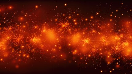 Background of fireworks in Orange color.