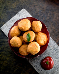 cookies on a wooden table