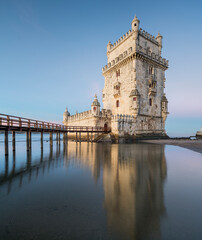 Obraz premium Torre de Belém, Fluss Tajo, Lissabon, Portugal