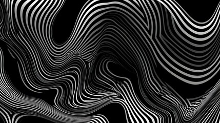 Optical Art Abstract Background Wave Design