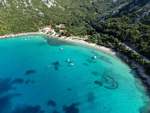 Beautiful Divna beach on Peljesac peninsula in southern Croatia