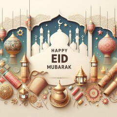 Eid Greeting Cards: Sharing Joy in the Blessed Atmosphere of Eid al-Fitr