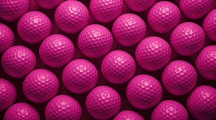  Background with golf balls in Fuschia color.