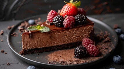chocolate cheesecake generative ai