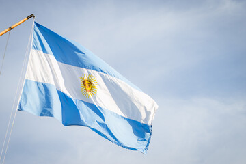 Big flag of Argentina