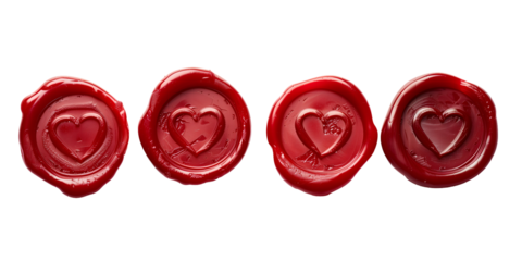 Set of wax seal stamp for envelope or card, wedding invitation, love letter, honey moon, bridal shower, bachelorette, Christmas palette, luxurious invite, solid premium colors