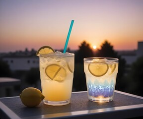 glass of summer lemonade