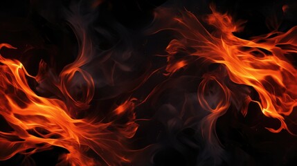 Jet Black fire background.
