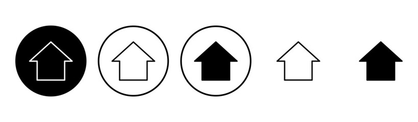 House icon set. Home icon vector