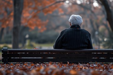 A person sitting on a bench in a lively city park surrounded by trees, enjoying the outdoors.