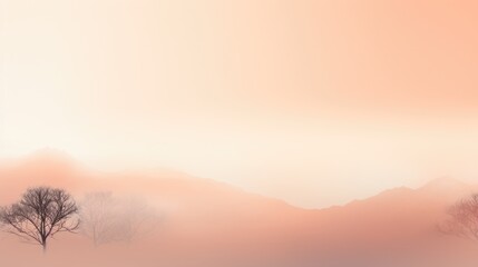 Peach Color Fog Background.