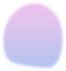 Organic blob gradient silhouette illustration. Gradient blob shape design element