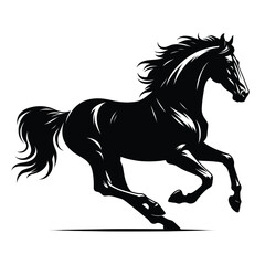 Galloping Horse Silhouette