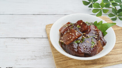 和食｜マグロのしょう油漬け　イメージ