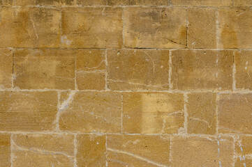old brick on the castle wall as background 2