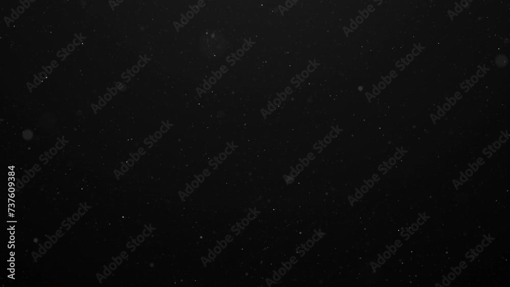 Wall mural flickering abstract dust particles motion. seamless loop