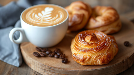 pastry perfection with a carefully brewed cup of coffee