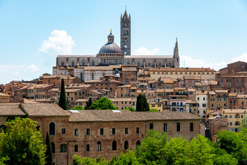 Obraz premium Historic Old Town of Siena - Italy