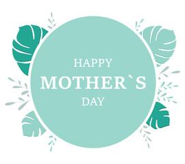 Mother's day vector illustration. Greeting card