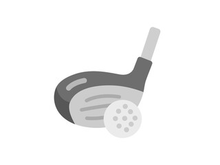 ゴルフのアイコンのイラスト