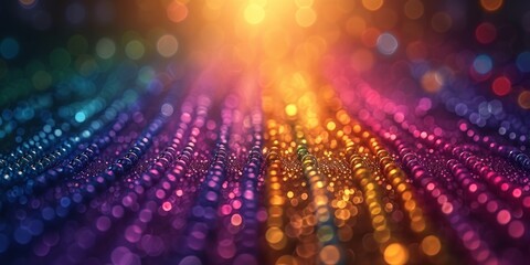 Fototapeta premium A sparkling abstract background for Mardi Gras or a carnival with pink, blue, purple and gold colors. 