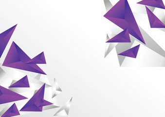 modern purple with silver presentation background