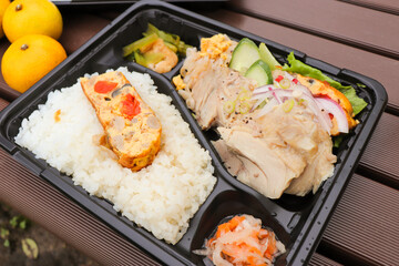 ピクニックのランチ、日本のランチボックス、弁当