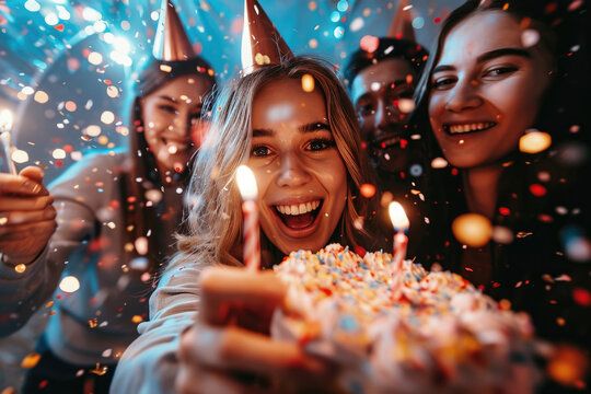 Imagen de personas compartiendo momentos especiales en un cumpleaños