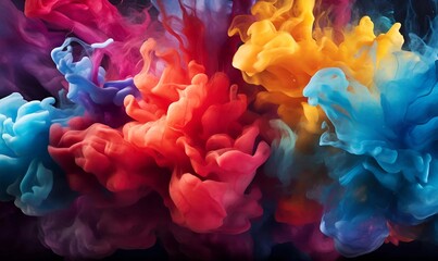 Comunione colorful background design best quality hyper realistic wallpaper image - obrazy, fototapety, plakaty