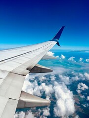 Obraz premium Vue aérienne d'un avion de la barrière de corail au Bélize