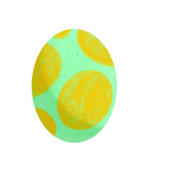 The easter egg drawing png image for holiday concept.