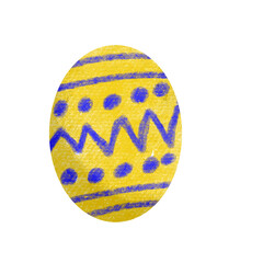 The easter egg drawing png image for holiday concept.