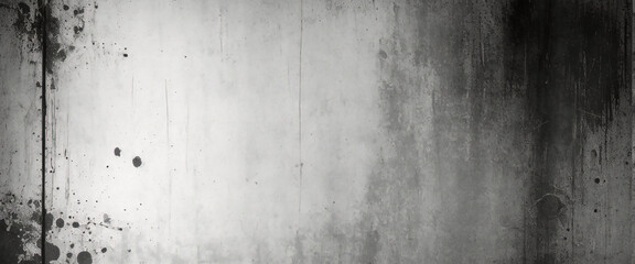 Obraz premium Vintage grunge monochrome background. Rough painted wall of black and white color. Imperfect plane of grayscale grungy. Uneven old decorative backdrop. Texture of black-white.