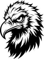 Obraz premium vulture, bird head, animal mascot illustration,