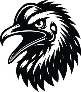 recommend clip art: cassowary bird head, animal mascot illustration,
