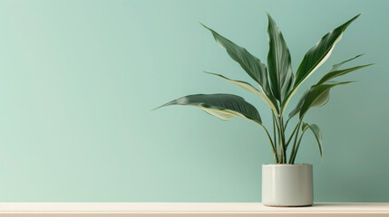 Fototapeta na wymiar plant in a vase on the table
