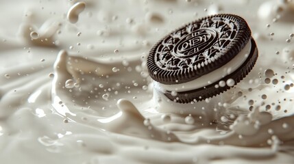 Greeting Card and Banner Design for Social Media for Celebrating National Oreo Day Background