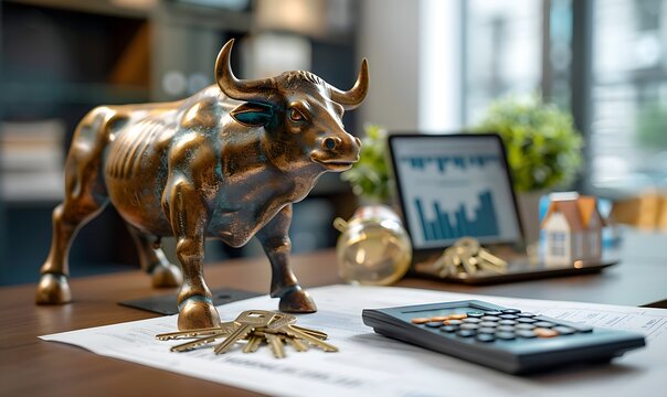 A variety of compelling visual concepts that encapsulate the essence of finance, investing, and money management