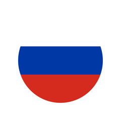 Russian flag round icon
