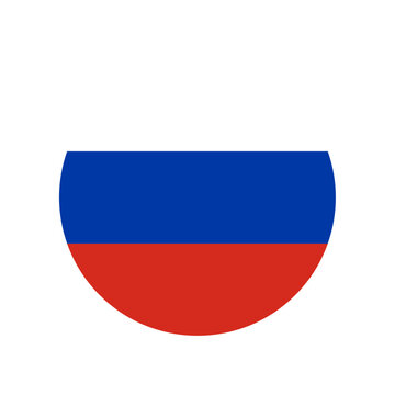 Russian flag round icon