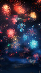 Radiant Spectacle of Colors: FZ Fireworks Illuminating the Night Sky During Festive Celebrations
