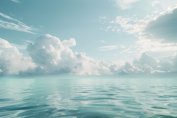 Blue sky and sea background